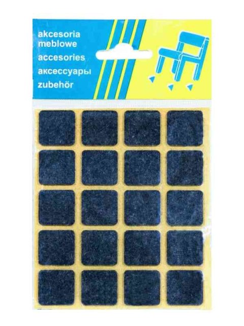 PODKŁADKA FILCOWA BLISTER BIAŁA 20*20MM - 20SZT UN PODKŁADKA FILCOWA BLISTER BIAŁA 20*20MM - 20SZT UN