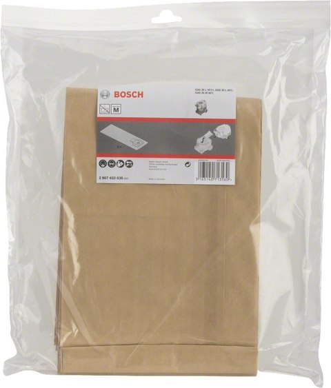 WORKI FILTRACYJNE PAPIEROWE GAS 35 5PC BOSCH WORKI FILTRACYJNE PAPIEROWE GAS 35 5PC BOSCH