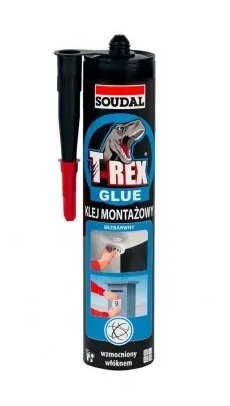 KLEJ MONTAŻOWY BEZBARWNY 310G T-REX SOUDAL KLEJ MONTAŻOWY BEZBARWNY 310G T-REX SOUDAL