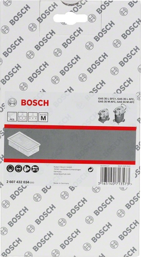 FILTR FAŁDOWANY NANOMEMBRANA GAS 35, 55 BOSCH FILTR FAŁDOWANY NANOMEMBRANA GAS 35, 55 BOSCH