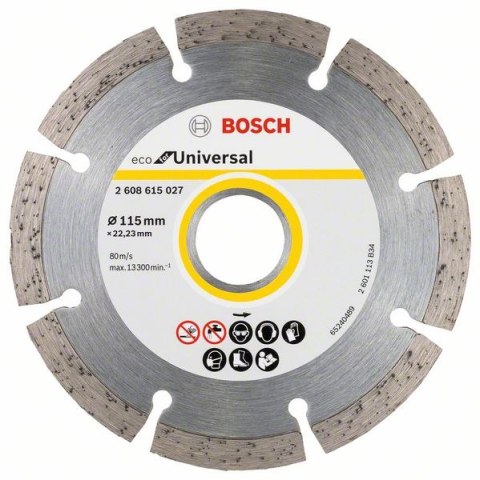 TARCZA DIAMENTOWA BUDOWLANA ECO SEGMENTOWA 115MM BOSCH TARCZA DIAMENTOWA BUDOWLANA ECO SEGMENTOWA 115MM BOSCH
