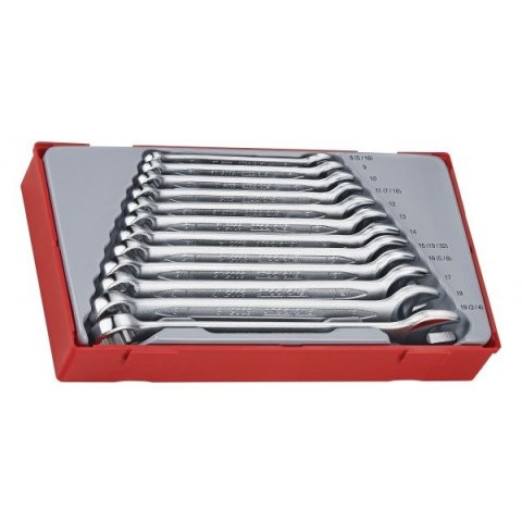 ZESTAW KLUCZY PŁASKO-OCZKOWYCH 8-19MM, 12SZT. TENG TOOLS ZESTAW KLUCZY PŁASKO-OCZKOWYCH 8-19MM, 12SZT. TENG TOOLS