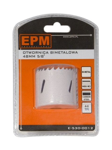 OTWORNICA BI-METALOWA 48MM UCHWYT 5/8'' EPM OTWORNICA BI-METALOWA 48MM UCHWYT 5/8'' EPM