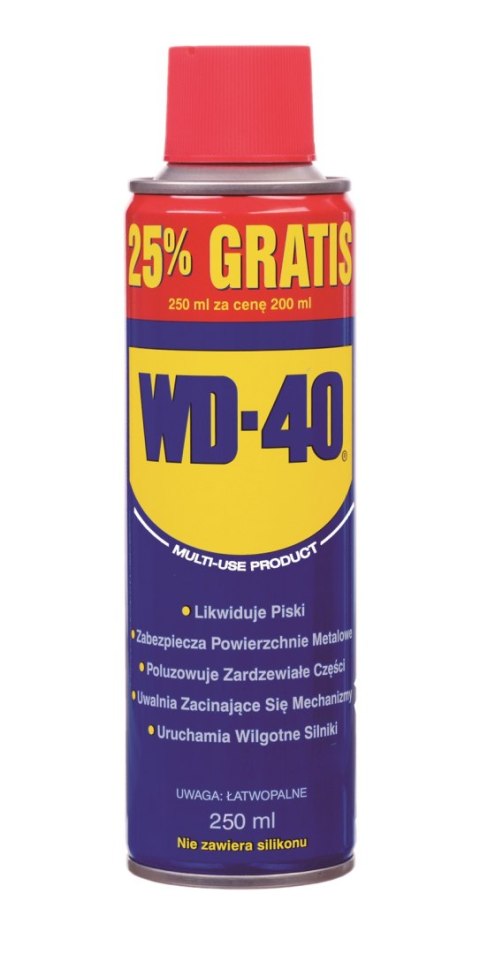 PREPARAT WIELOFUNKCYJNY WD-40 200ML + 25% GRATIS WD-40 PREPARAT WIELOFUNKCYJNY WD-40 200ML + 25% GRATIS WD-40