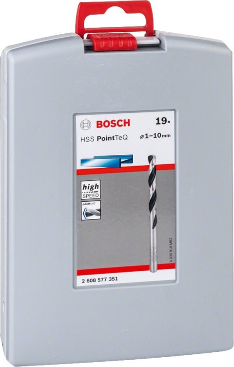 ZESTAW WIERTEŁ 19 SZT. POINTTEQ DO METALU 1-10MM BOSCH ZESTAW WIERTEŁ 19 SZT. POINTTEQ DO METALU 1-10MM BOSCH