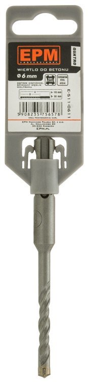 WIERTŁO SDS+ QUATRO DO BETONU 14*260 EPM WIERTŁO SDS+ QUATRO DO BETONU 14*260 EPM