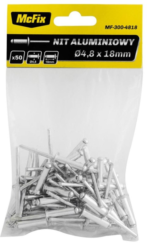 NITY ALUMINIOWE OP-50SZT 4.8*14MM MC FIX NITY ALUMINIOWE OP-50SZT 4.8*14MM MC FIX