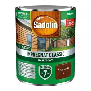SADOLIN IMPREGNAT CLASSIC HYBRYDOWY 7 LAT ORZECH WŁOSKI 4.5L SADOLIN