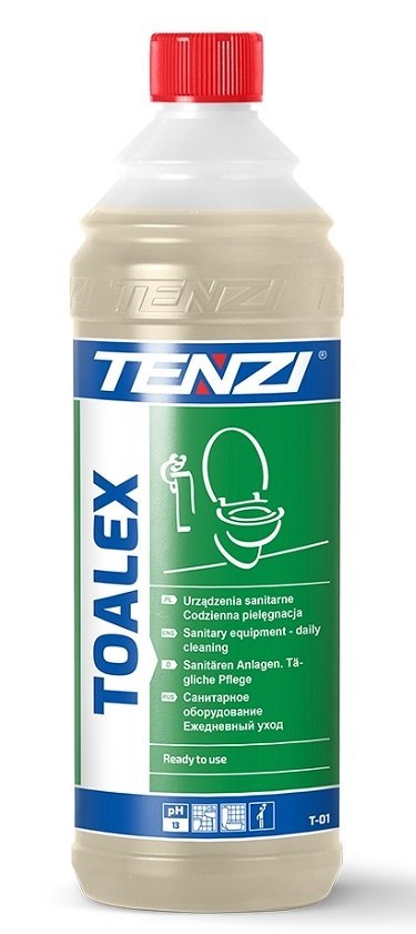 ŚRODEK DO DEZYNFEKCJI I WYBIELANIA SANITARIÓW TOALEX 1L TENZI ŚRODEK DO DEZYNFEKCJI I WYBIELANIA SANITARIÓW TOALEX 1L TENZI