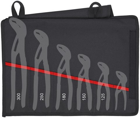 ZESTAW SZCZYPIEC DO RUR W ETUI 5-CZĘŚC 125,150,180,250,300MM KNIPEX
