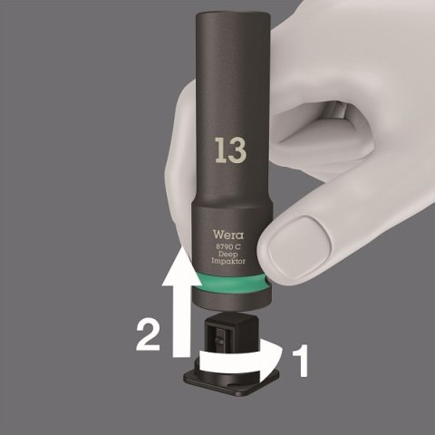 ZESTAW KLUCZY NASADOWYCH IMPAKTOR DEEP SET 1, 11CZ. WERA