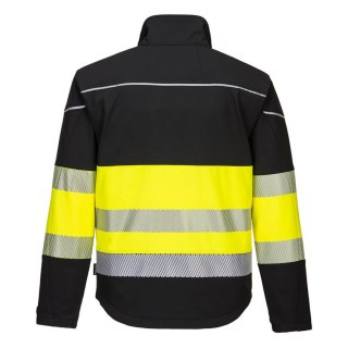 KURTKA OSTRZEGAWCZA SOFTSHELL PW375BKY ROZMIAR S PORTWEST
