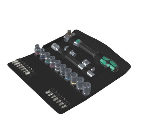 ZESTAW GRZECHOTKA ZYKLOP SPEED 1/2''+KLUCZE NASADOWE, 28CZ. WERA ZESTAW GRZECHOTKA ZYKLOP SPEED 1/2''+KLUCZE NASADOWE, 28CZ. WERA