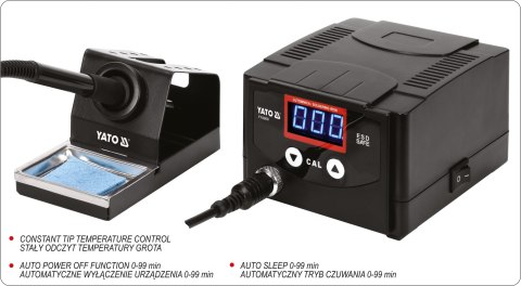 STACJA LUTOWNICZA CYFROWA 70W TYP GROT, WYŚWIETLACZ YATO STACJA LUTOWNICZA CYFROWA 70W TYP GROT, WYŚWIETLACZ YATO