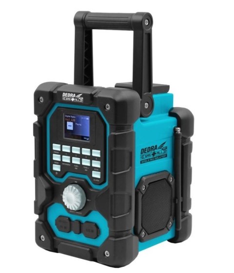 RADIO AKUMULATOROWE DAB+/FM BLUETOOTH 18V USB DEDRA RADIO AKUMULATOROWE DAB+/FM BLUETOOTH 18V USB DEDRA