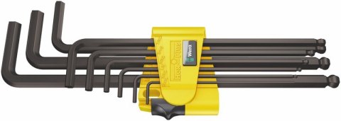 ZESTAW KLUCZY TRZPIENIOWYCH IMPERIAL Z KULKĄ HEX PLUS 9 CZ, WERA ZESTAW KLUCZY TRZPIENIOWYCH IMPERIAL Z KULKĄ HEX PLUS 9 CZ, WERA