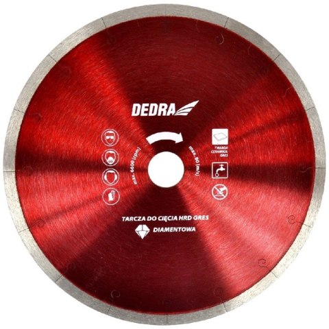 TARCZA DIAMENTOWA DO CIĘCIA GRESU 180MM DEDRA TARCZA DIAMENTOWA DO CIĘCIA GRESU 180MM DEDRA