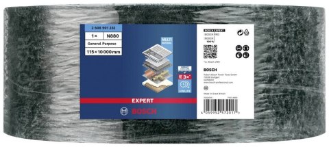 ROLKA WŁÓKNINOWA EXPERT 115*10000MM UNIVERSAL BOSCH ROLKA WŁÓKNINOWA EXPERT 115*10000MM UNIVERSAL BOSCH
