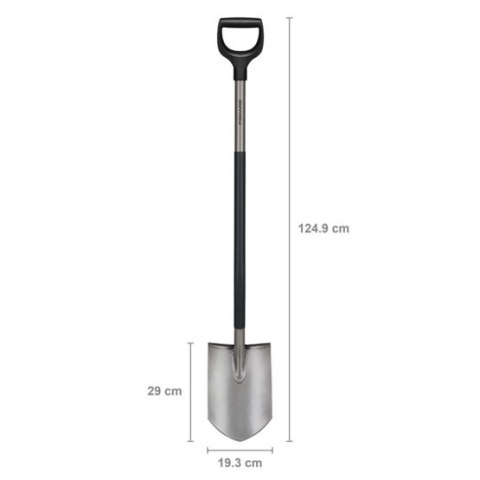 SZPADEL ERGONOMIC, OSTRY SZARY FISKARS