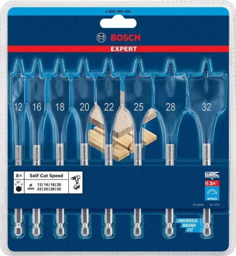 WIERTŁA ŁOPATKOWE SELFCUT EXPERT 8 SZT. BOSCH WIERTŁA ŁOPATKOWE SELFCUT EXPERT 8 SZT. BOSCH
