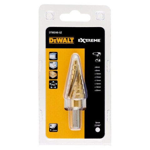 WIERTŁO WIELOSTOPNIOWE 6-20MM DEWALT WIERTŁO WIELOSTOPNIOWE 6-20MM DEWALT