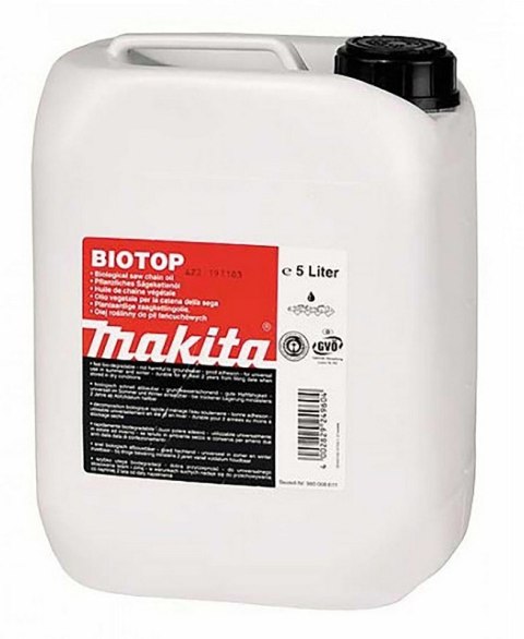 OLEJ DO SMAROWANIA ŁAŃCUCHA 5L BIOTOP MAKITA OLEJ DO SMAROWANIA ŁAŃCUCHA 5L BIOTOP MAKITA