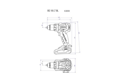 ZESTAW COMBO 18V BS 18 LT BL + SSW 18 LT 300 BL 2*5.2AH METABO