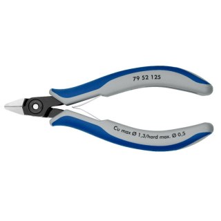 SZCZYPCE TNĄCE BOCZNE DLA ELEKTRONIKÓW 125MM KNIPEX