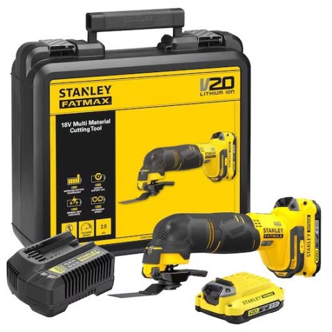 AKUMULATOROWE URZĄDZENIE WIELOFUNKCYJNE 18V V20 2*2.0AH STANLEY AKUMULATOROWE URZĄDZENIE WIELOFUNKCYJNE 18V V20 2*2.0AH STANLEY