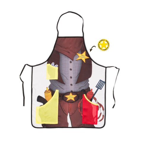 Grill Sheriff fartuszek męski BBQ otwieracz GRATIS Grill Sheriff fartuszek męski BBQ otwieracz GRATIS