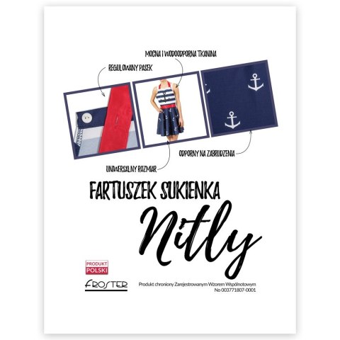 Nitly Marine Fartuszek Sukienka dla KOBIETY niej Nitly Marine Fartuszek Sukienka dla KOBIETY niej