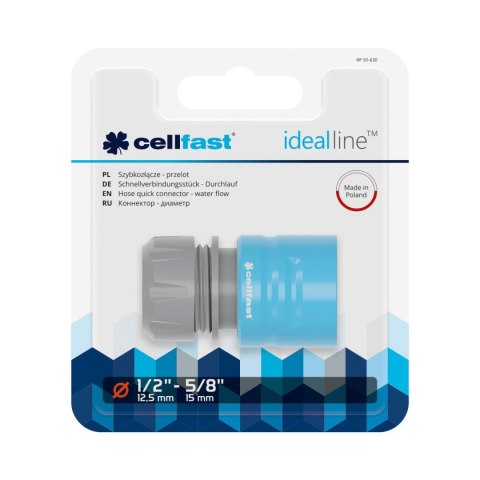SZYBKOZŁĄCZE PRZELOT 1/2'' ABS/PC CELL-FAST SZYBKOZŁĄCZE PRZELOT 1/2'' ABS/PC CELL-FAST