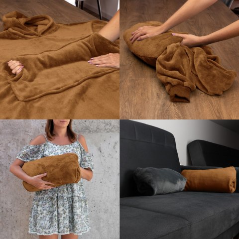 Bluzair SUPER MAMA - Bluza koc - Toffee - prezent na dzień matki Bluzair SUPER MAMA - Bluza koc - Toffee - prezent na dzień matki