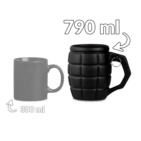 Gigantyczny Kubek Granat Czarny dla chłopaka męża Gigantyczny Kubek Granat Czarny dla chłopaka męża