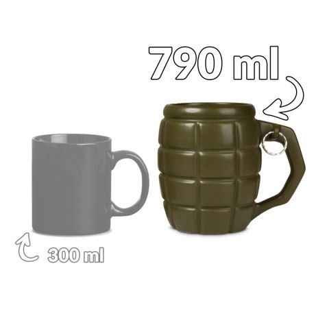 Gigantyczny Kubek Granat Zielony dla chłopaka męża Gigantyczny Kubek Granat Zielony dla chłopaka męża