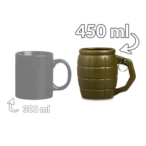 Kubek Granat Zielony 450 ml militarny dla faceta Kubek Granat Zielony 450 ml militarny dla faceta