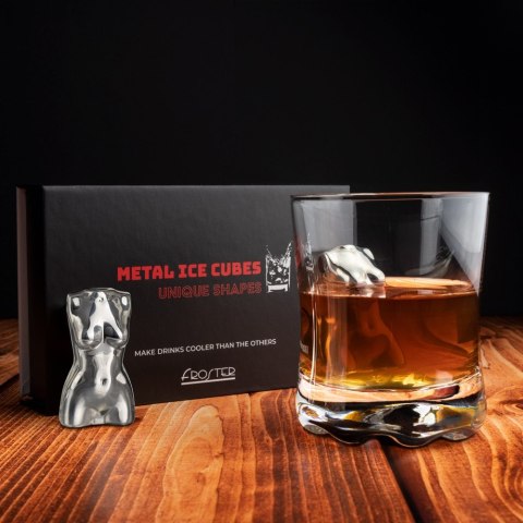 Metalowe stalowe kostki do drinków napojów Kobieta Metalowe stalowe kostki do drinków napojów Kobieta