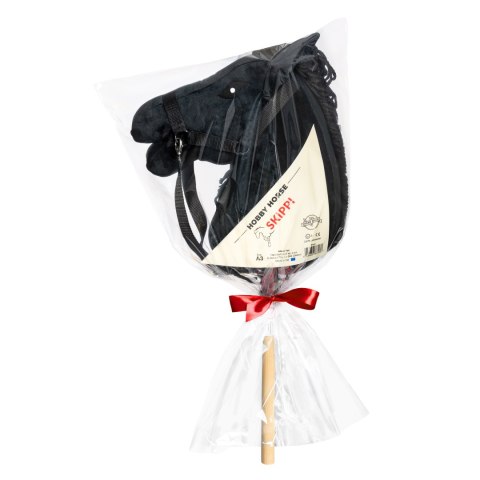 Czarny konik hobby horse duży A3 kantar kary HH Czarny konik hobby horse duży A3 kantar kary HH