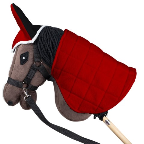 Derka dwustronna i nauszniki Skippi dla Hobby Horse - czerwono - czarna Derka dwustronna i nauszniki Skippi dla Hobby Horse - czerwono - czarna