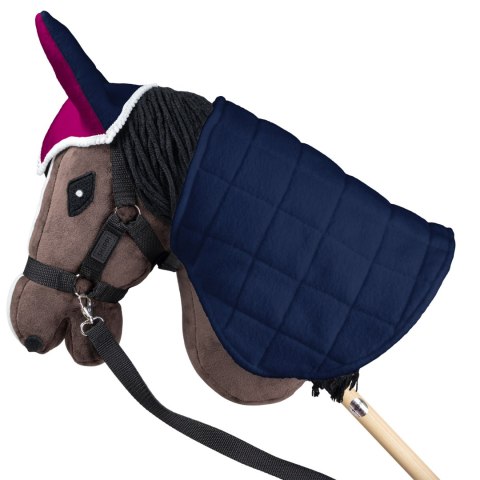 Derka dwustronna i nauszniki Skippi dla Hobby Horse- granatowa - ciemny róż Derka dwustronna i nauszniki Skippi dla Hobby Horse- granatowa - ciemny róż