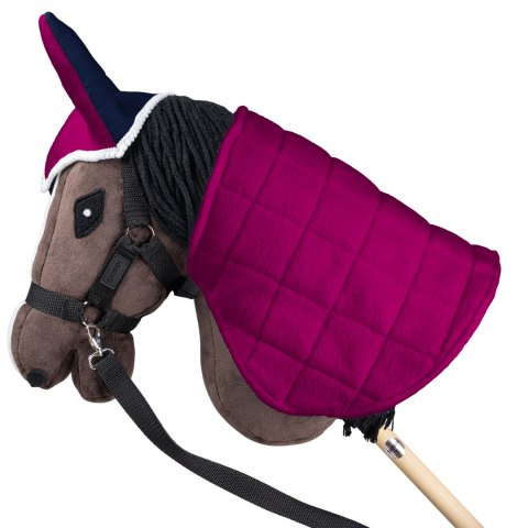 Derka dwustronna i nauszniki Skippi dla Hobby Horse- granatowa - ciemny róż Derka dwustronna i nauszniki Skippi dla Hobby Horse- granatowa - ciemny róż
