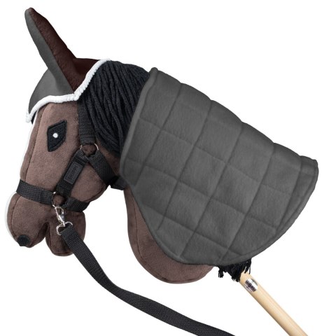 Derka dwustronna i nauszniki Skippi dla Hobby Horse - szary i brązowy Derka dwustronna i nauszniki Skippi dla Hobby Horse - szary i brązowy