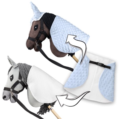 Derka i nauszniki Skippi dla Hobby Horse - niebieska - uniwersalny rozmiar