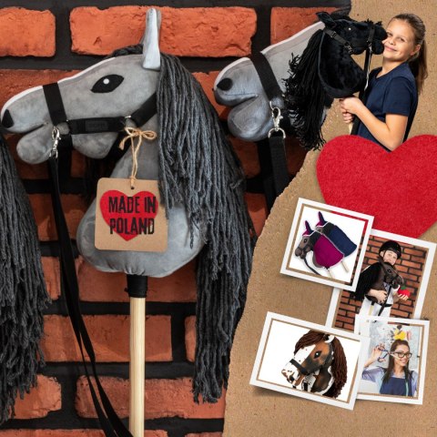 Hobby Horse Skippi - Szary A5 - prezent dla dziewczynki - lekki i poręczny Hobby Horse Skippi - Szary A5 - prezent dla dziewczynki - lekki i poręczny