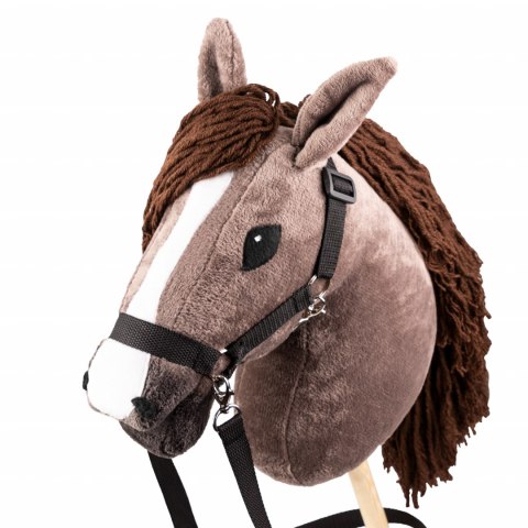Kasztanowaty konik hobby horse duży A3 kantar HH Kasztanowaty konik hobby horse duży A3 kantar HH