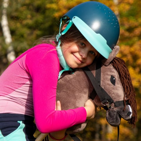 Kasztanowaty konik hobby horse duży A3 kantar HH Kasztanowaty konik hobby horse duży A3 kantar HH