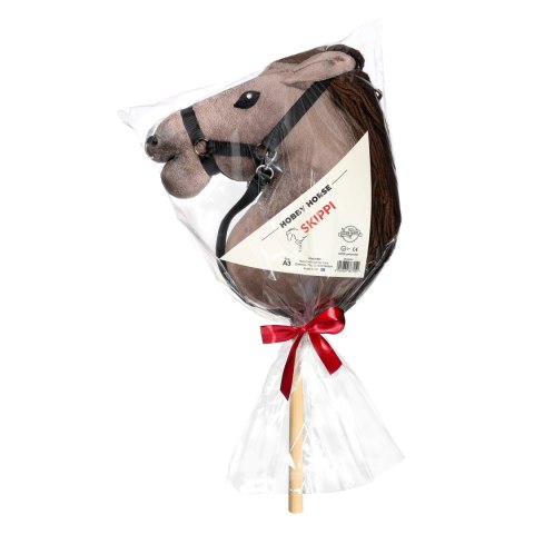 Kasztanowaty konik hobby horse duży A3 kantar HH Kasztanowaty konik hobby horse duży A3 kantar HH