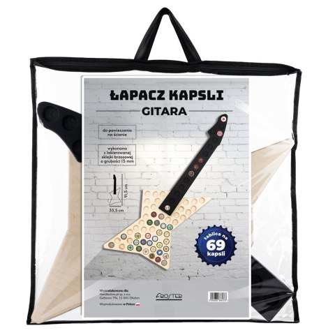 Łapacz Kapsli Gitara prezent dla miłośnika piwa Łapacz Kapsli Gitara prezent dla miłośnika piwa