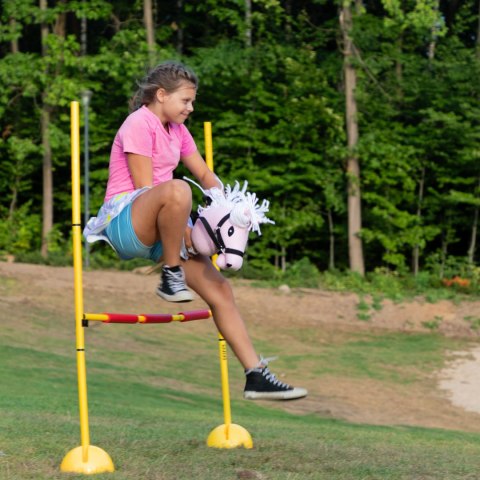 Mały Hobby Horse Skippi - koń na kiju - różowy A5 - lekki i poręczny Mały Hobby Horse Skippi - koń na kiju - różowy A5 - lekki i poręczny