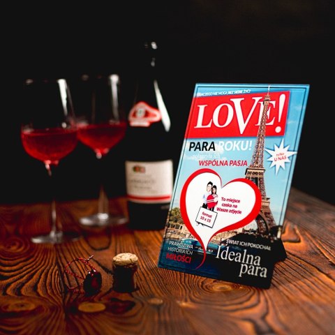 Ramka na zdjęcia LOVE okładka magazynu prezent Ramka na zdjęcia LOVE okładka magazynu prezent